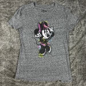 Disney Mickey Mouse Shirt Women's Small Gray